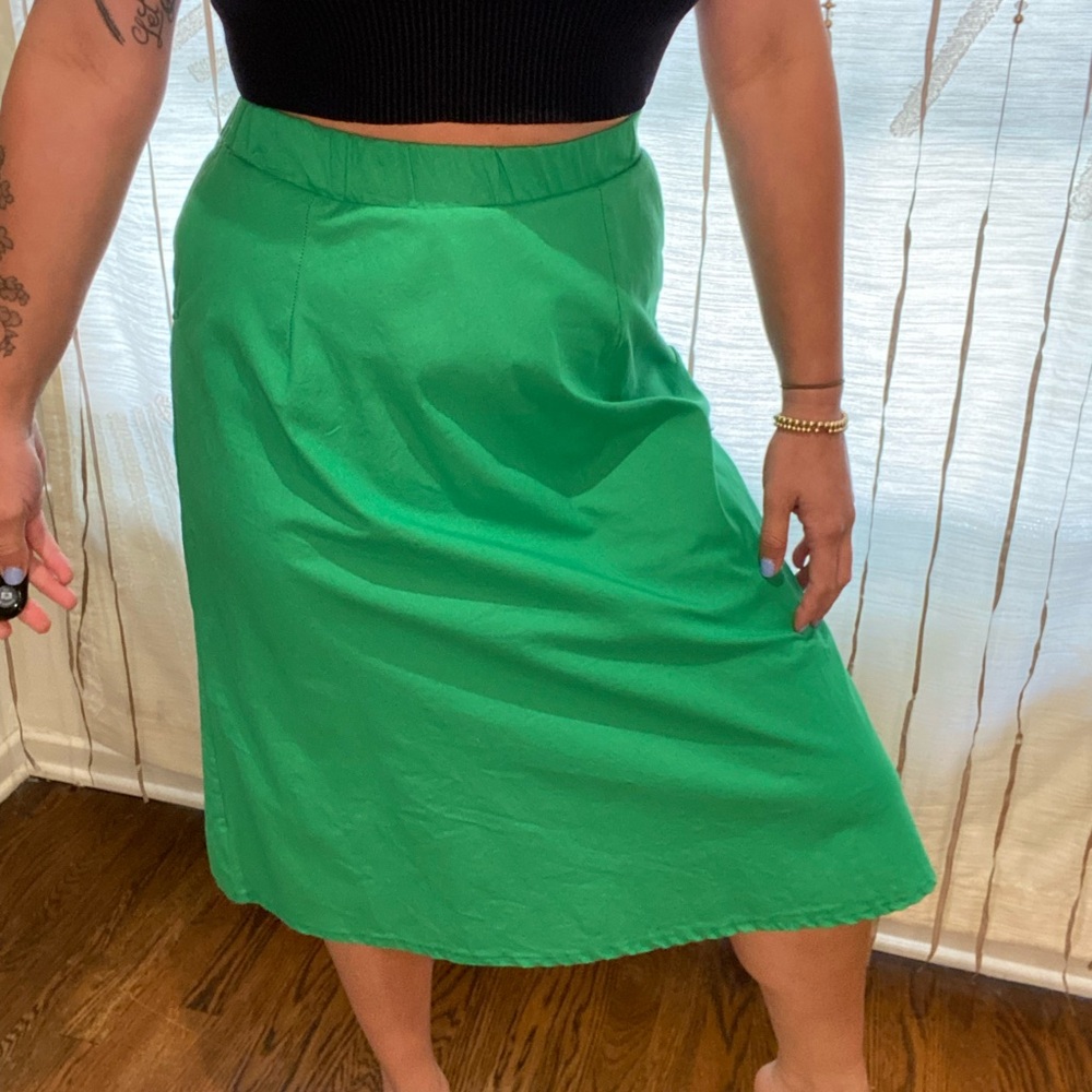 Green Midi Skirt
